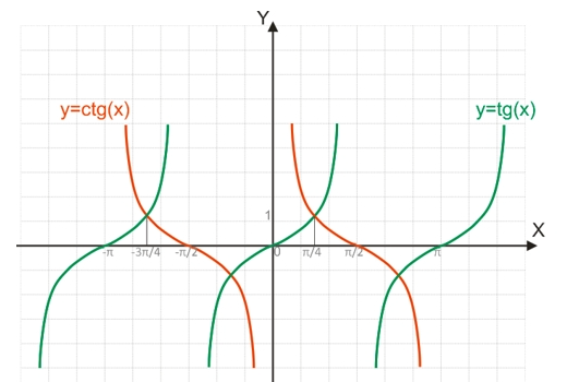 Тангенсоїда {функція виду y=tg(x)}, котангенсоїда y=ctg(x)